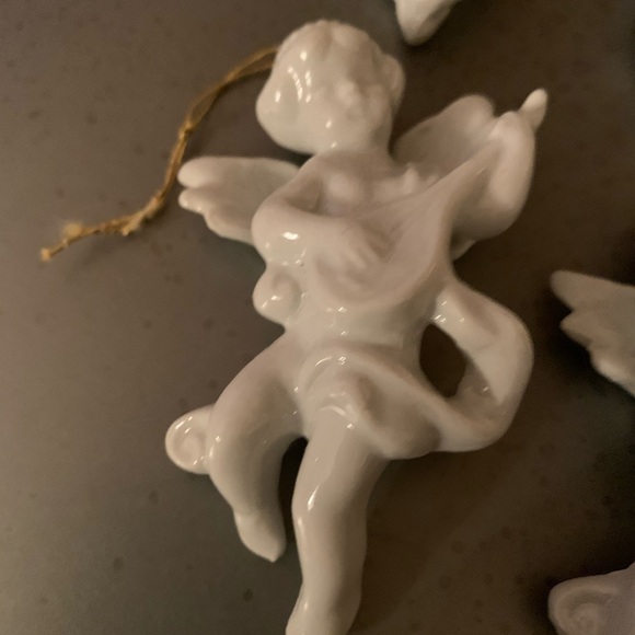 Vintage ornaments, 8 sold as 1 set. ANGEL, CHERUB’S, DEER and HORSE. - Picture 5 of 6